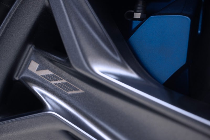 Close-up of the 2026 OPTIQ-V Brembo Performance Front Brakes | Holloway Cadillac in PORTSMOUTH NH